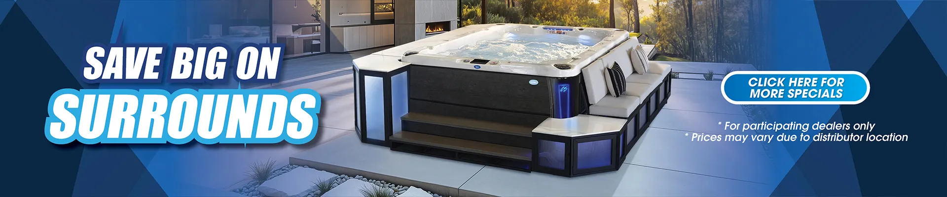 Calspas hot tub being used in a family setting - Mill Villen